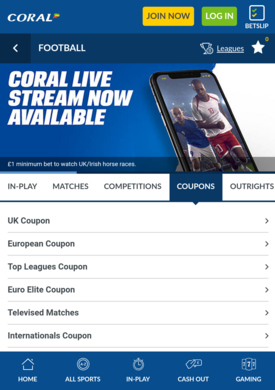 Coral Betting Mobile