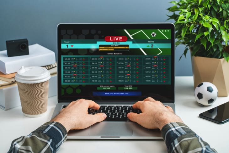 Betting on a laptop
