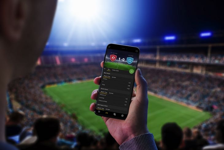 Football betting on mobile